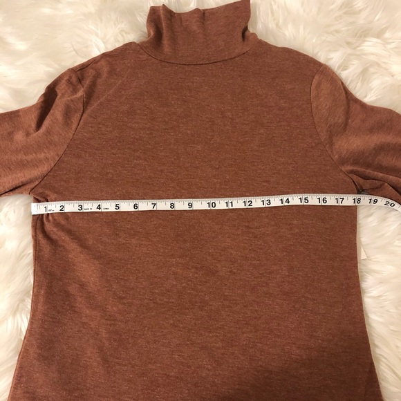 A New Day Mock Neck Long Sleeve Rust Color Large - Picture 7 of 12